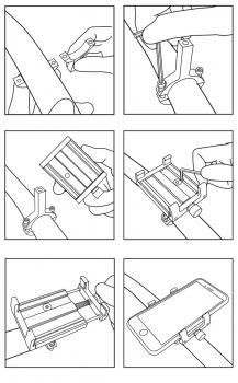 GUB G80 Universal Handyhalterung | Lenkerhalterung