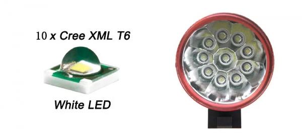 10x CREE XM-L T6 16000LM