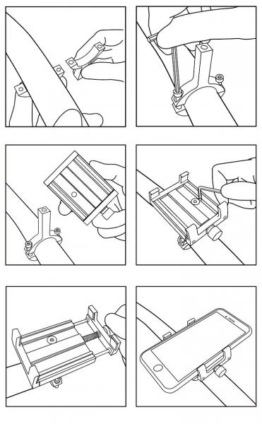 GUB G80 Universal Handyhalterung | Lenkerhalterung