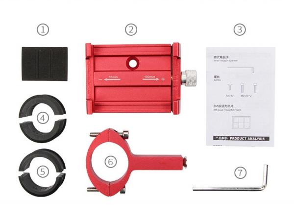 GUB G80 Universal Handyhalterung | Lenkerhalterung