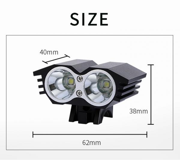 NYX LB-M2 Frontlicht | Scheinwerfer 2x CREE XM-L T6 2000LM